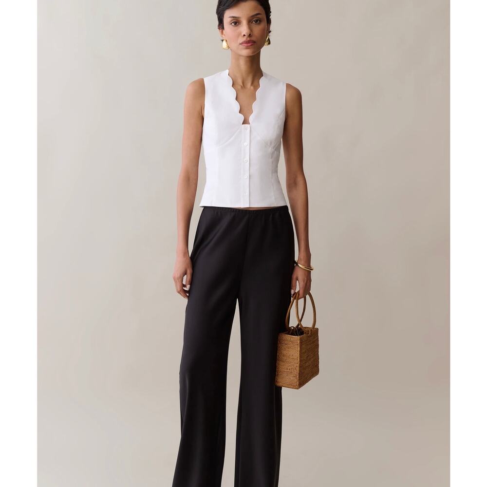 New Kourt Mayci Top white blouse size XL $147 - Picture 4 of 6